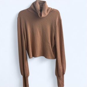 Cozy Mauve Turtleneck Sweater